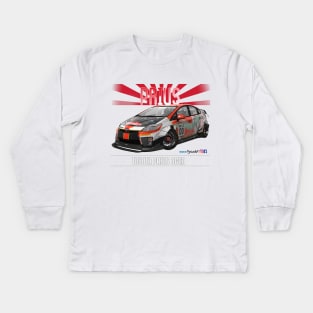 Toyota Prius 2JZ Goodsmile Racing Kids Long Sleeve T-Shirt